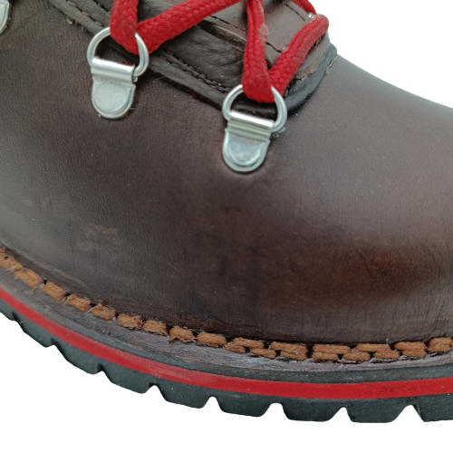 Scarpone scarpa scarpe in Cuoio da lavoro, campagna, caccia, trekking, montagna, escursione.  Ercole (art. 500 V)