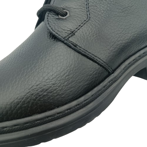 Scarpe Polacchina Polacco Vera Pelle made in Italy. Vitello nero (art. 2018 )