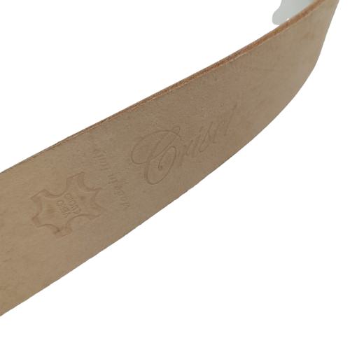 Cintura Cuoio Naturale artigianale in vera pelle toscana color naturale per abbigliamento casual uomo e donna