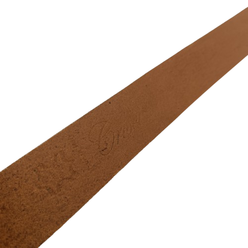 Cintura Cuoio in vera pelle toscana artigianale, altezza 4cm e spessore 3mm, colore cuoio per abbigliamento casual e sportivo.