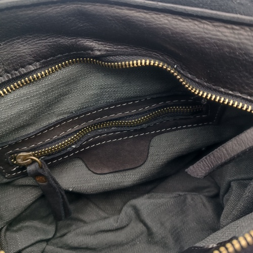 Borsa Nera Pellame lavato (art. 5001 )