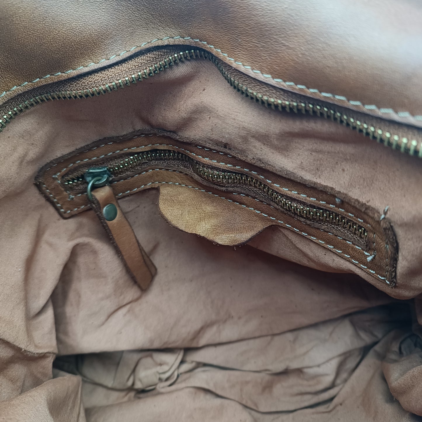 Borsa Marrone Pellame lavato (art. 5002 )