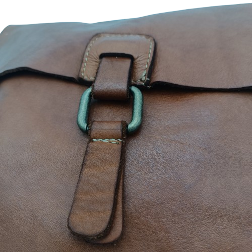Borsa Marrone Pellame lavato (art. 5002 )