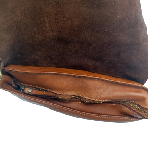 Borsa Marrone Pellame lavato (art. 5002 )
