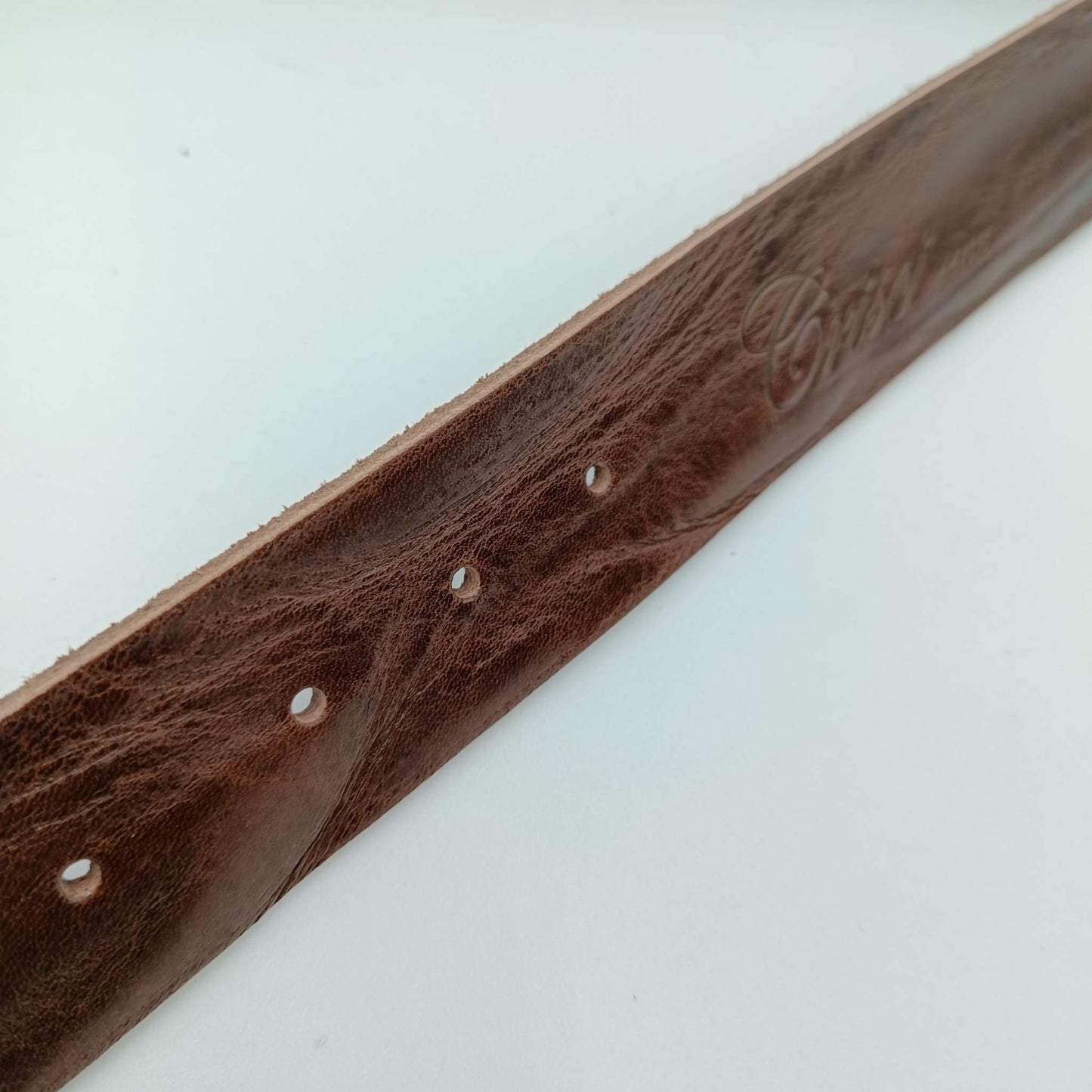 Cintura Cuoio stampato Testa di Moro in vero Cuoio Toscano per uomo e donna