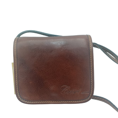 borsetta piccola in cuoio vera pelle dimensioni 14x17x5 cm