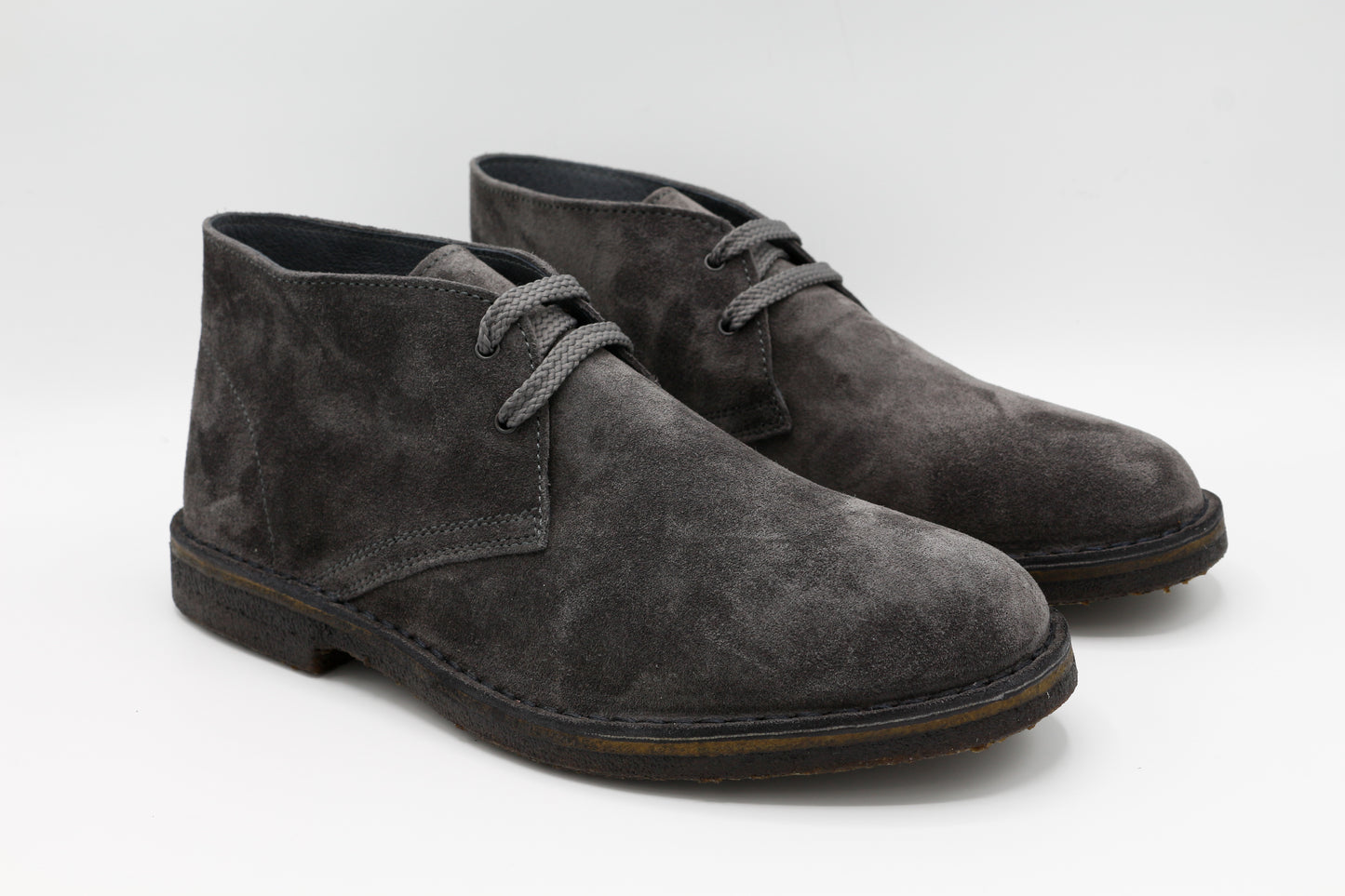 Polacchina scarpa scarpe polacco unisex vera pelle artigianale made in Italy. Grigio (art. P3)