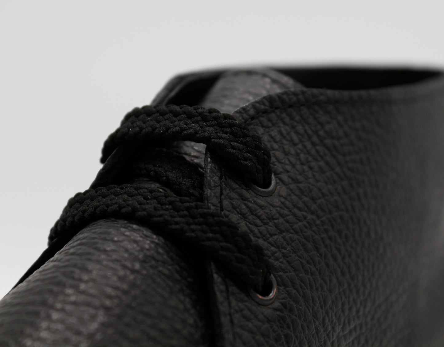 Scarpe Polacchina Polacco Vera Pelle made in Italy. Vitello nero (art. P4)
