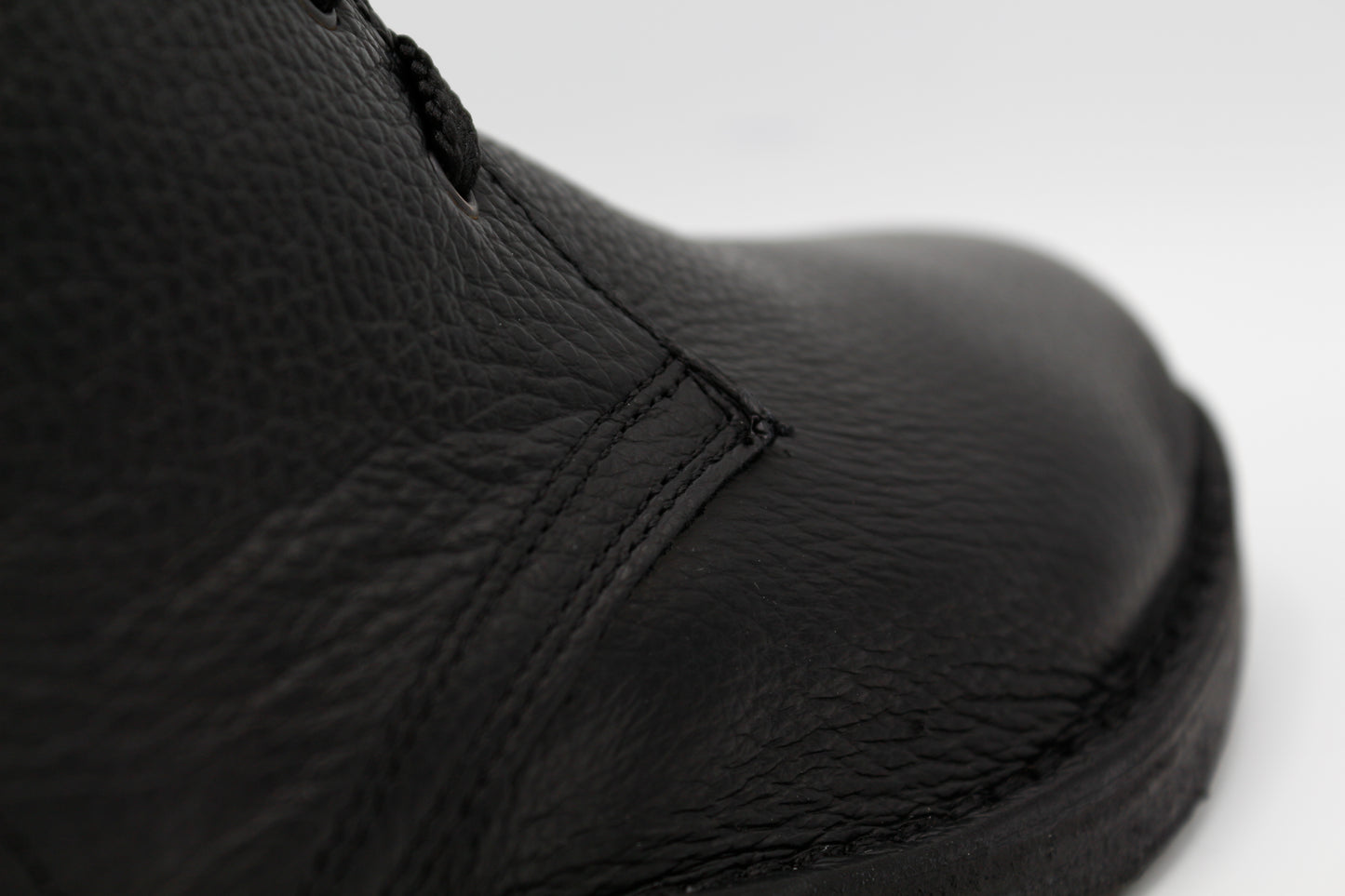 Scarpe Polacchina Polacco Vera Pelle made in Italy. Vitello nero (art. P4)