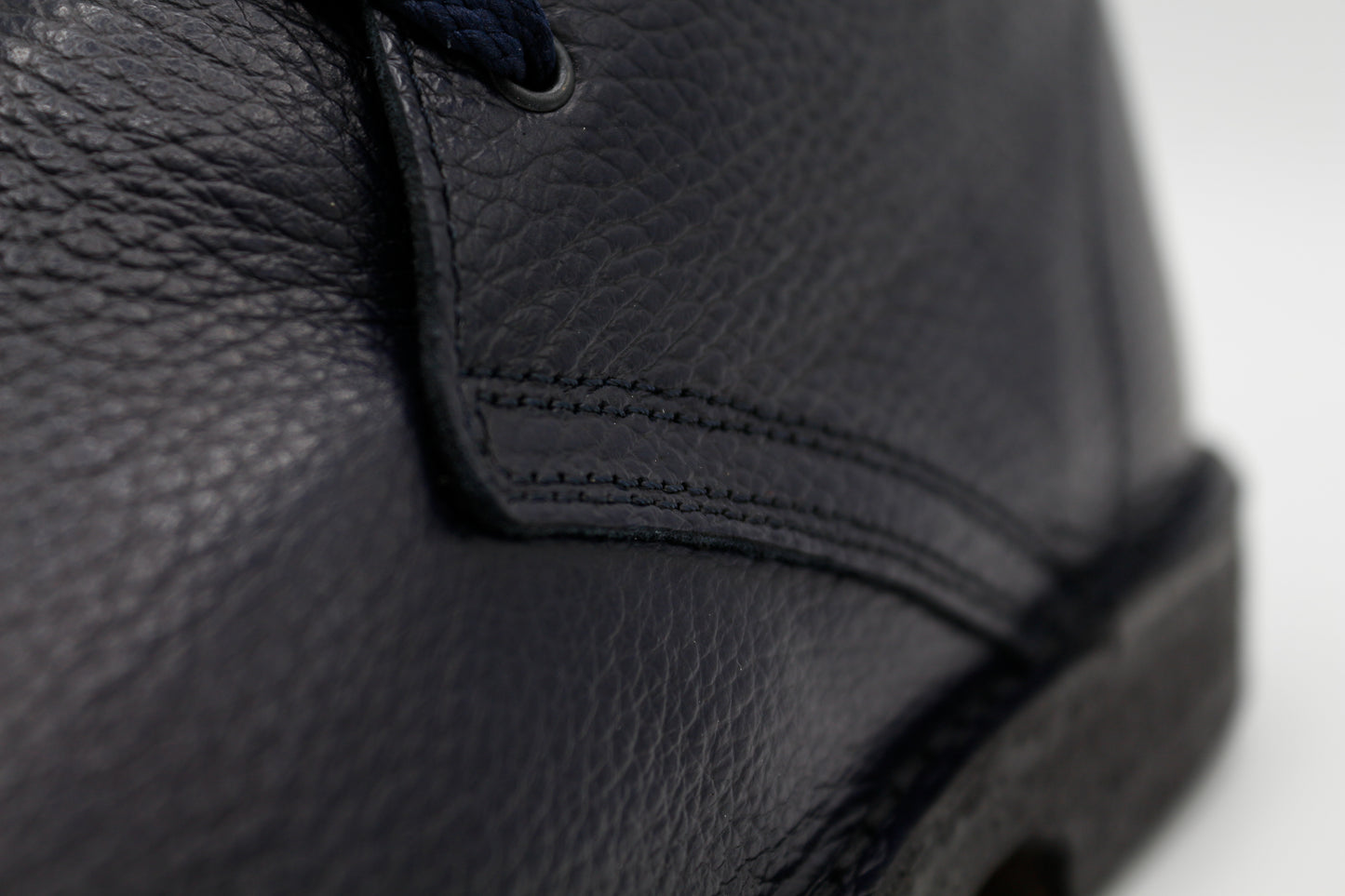 Scarpe Polacchina Polacco Vera Pelle made in Italy. Vitello blu (art. P4)