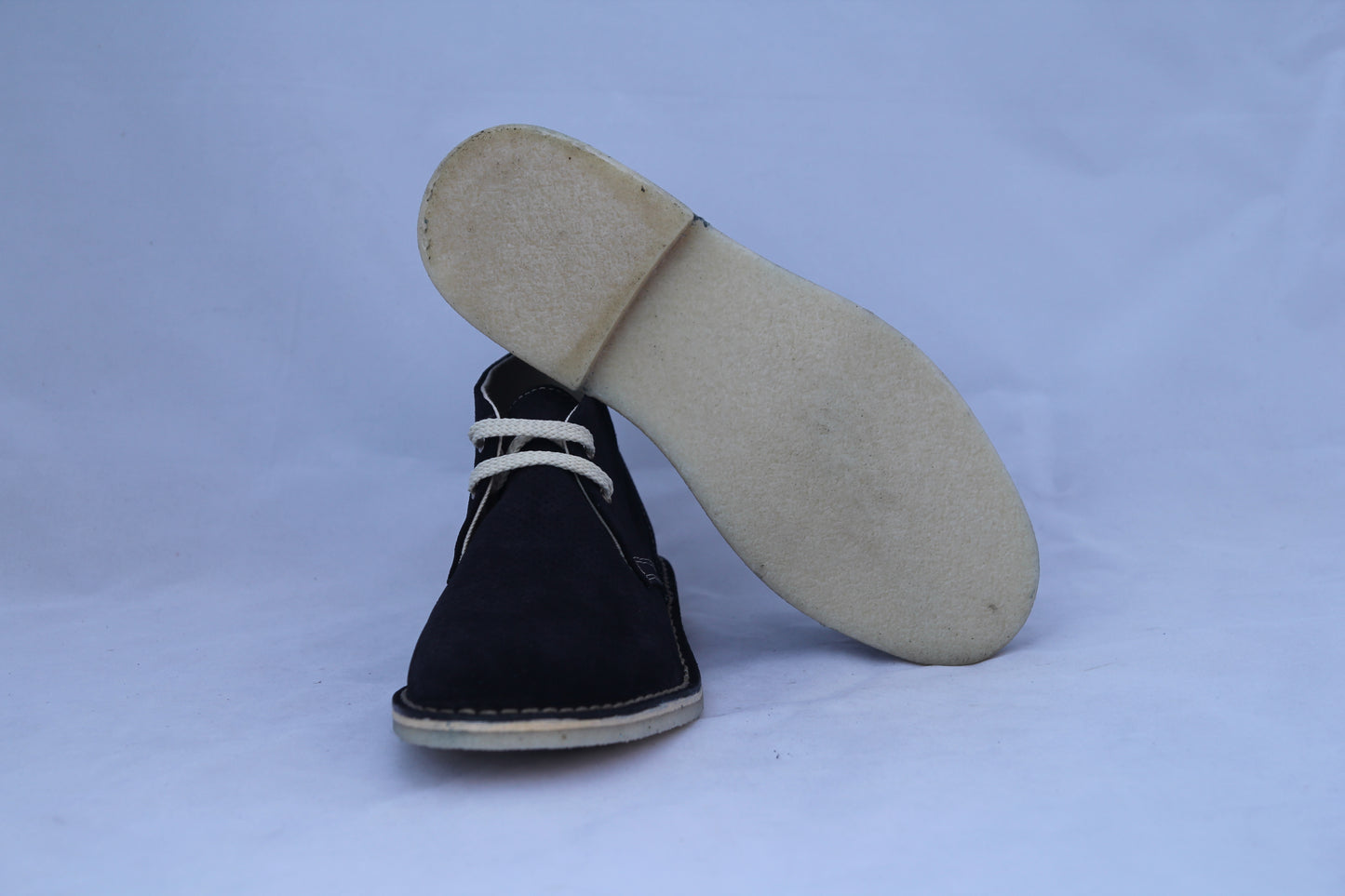 Scarpe Polacchina Polacco Vera Pelle made in Italy. Forata Blu (art. P6)