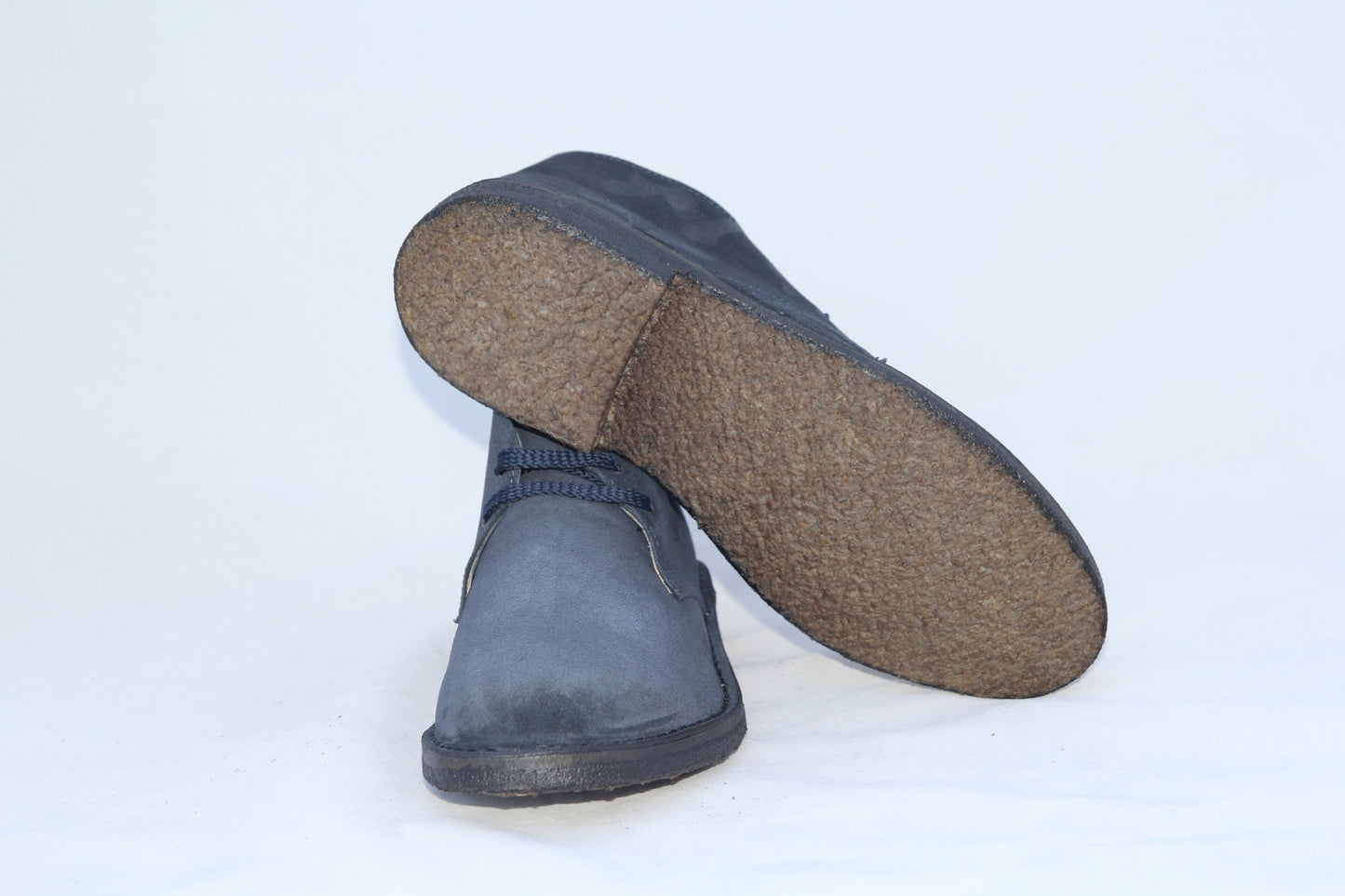 Polacchina scarpa scarpe polacco unisex vera pelle artigianale made in Italy. Blu (art. P3)
