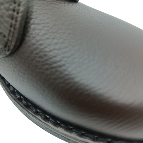 Scarpa, Polacco, Scarponcino,artigianale Testa di Moro in vitello art. 91M)