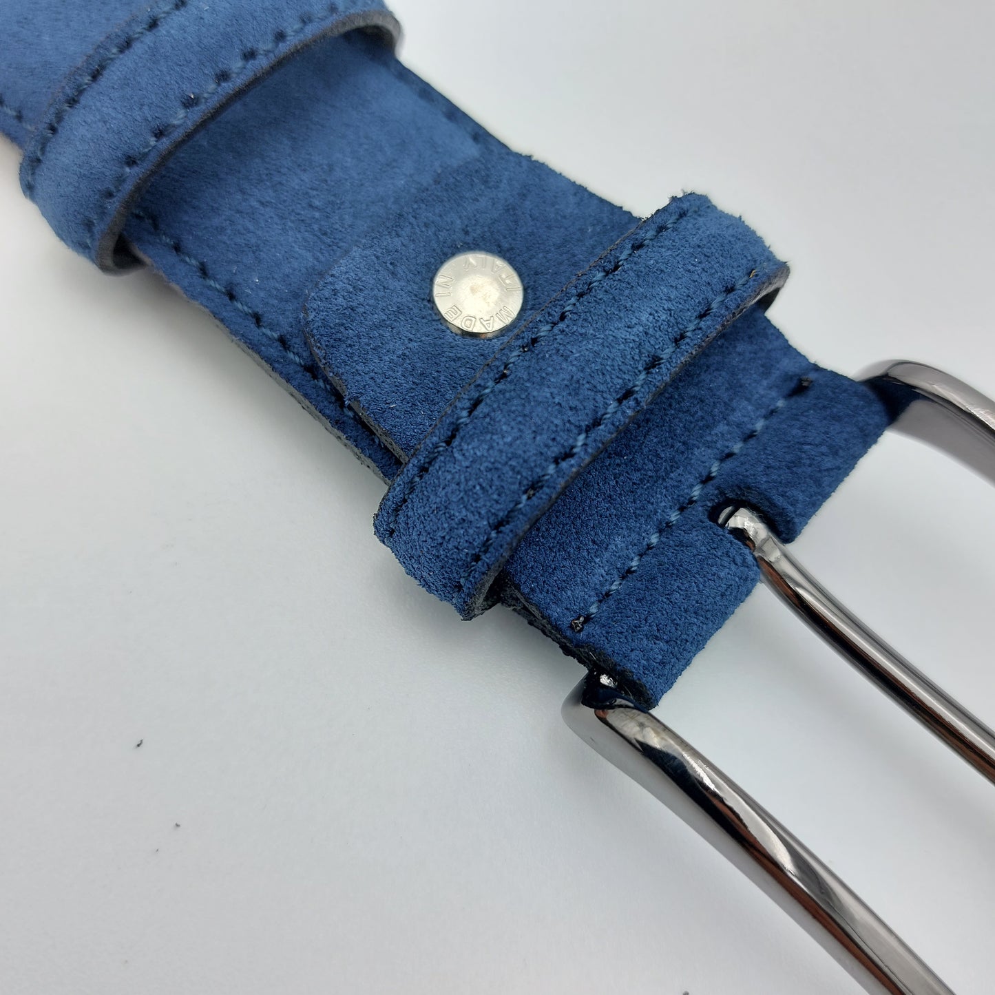 Cintura camoscio Blu